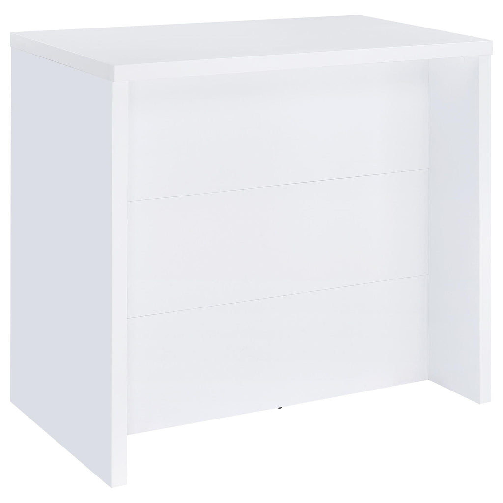Topanga Engineered Wood Freestanding Home Bar – White