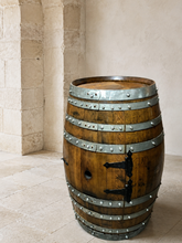 Load image into Gallery viewer, Whiskey &amp; Wine Barrel Multi-Use Bar — Display Cabinet, Stemware Shelf