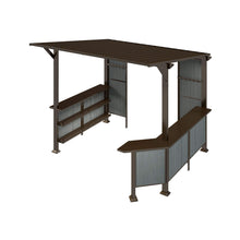 Load image into Gallery viewer, 9 x 10 Ft Outdoor Hardtop Grill Gazebo with Shelves