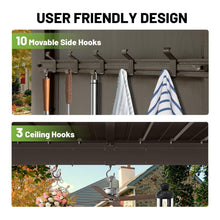 Load image into Gallery viewer, 9 x 10 Ft Outdoor Hardtop Grill Gazebo with Shelves