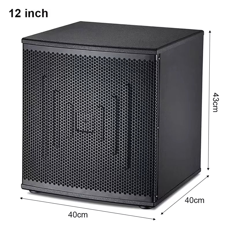 12/15 Inch Active Speaker 300/400W Subwoofer High Power Sound Box 15-200Hz Audio for Home Theater Sound System Karaoke DJ Studio