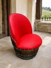 Load image into Gallery viewer, Whiskey &amp; Wine Barrel Half-Barrel Table Set — 2 Chairs