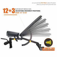 Load image into Gallery viewer, 1000 lb Multifunctional Power Cage Squat Rack with Weight Bench