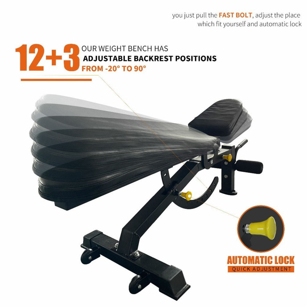 1000 lb Multifunctional Power Cage Squat Rack with Weight Bench
