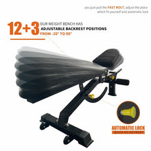 Load image into Gallery viewer, 1000 lb Multifunctional Power Cage Squat Rack with Weight Bench