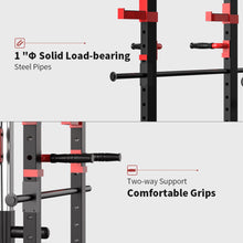 Load image into Gallery viewer, 1000 lb Multifunctional Power Cage Squat Rack with Weight Bench