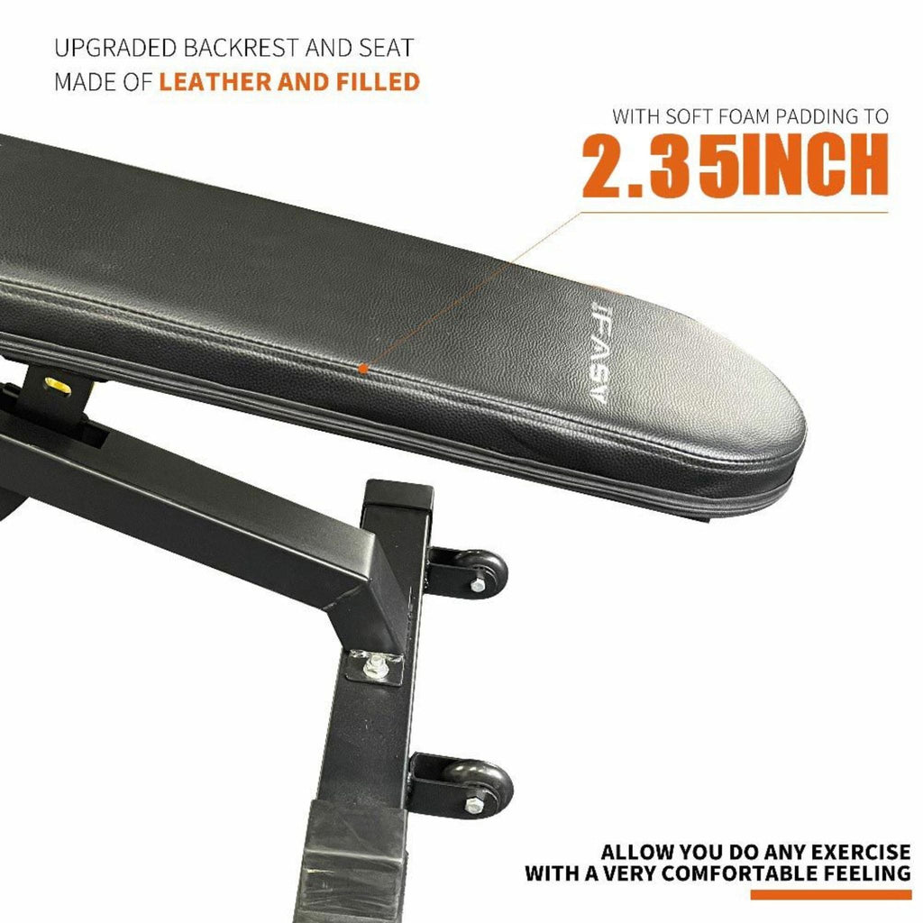 1000 lb Multifunctional Power Cage Squat Rack with Weight Bench