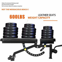 Load image into Gallery viewer, 1000 lb Multifunctional Power Cage Squat Rack with Weight Bench