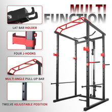 Load image into Gallery viewer, 1000 lb Multifunctional Power Cage Squat Rack with Weight Bench