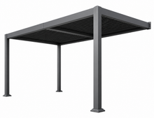 Load image into Gallery viewer, 10 x 12 FT Wall-Mounted Aluminum Louvered Pergola