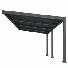 Load image into Gallery viewer, 10 x 20 FT Wall-Mounted Aluminum Louvered Pergola