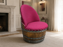 Load image into Gallery viewer, Whiskey &amp; Wine Barrel Coffee Table Set — 4 Chairs