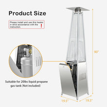 Load image into Gallery viewer, 42000 BTU Pyramid Patio Heater with Wheels