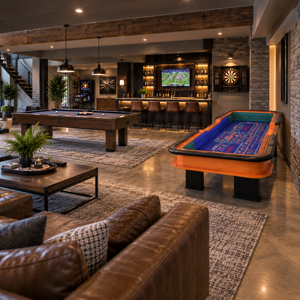 12-Foot Deluxe Casino Craps Table with Full Drink Rail