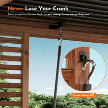 Load image into Gallery viewer, 12 x 12 FT Wood Grain Aluminum Louvered Pergola with Adjustable Roof