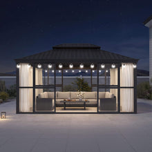 Load image into Gallery viewer, 12 x 16 FT Vue Luxury Panoramic Solarium with Sliding Doors