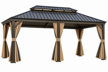 Load image into Gallery viewer, 12 x 20 FT Heavy-Duty Outdoor Hardtop Gazebo with Curtains &amp; Netting