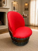 Load image into Gallery viewer, Whiskey &amp; Wine Barrel Coffee Table Set — 4 Chairs