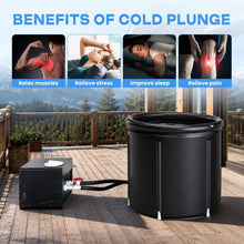 Load image into Gallery viewer, 1/3 HP Foldable Cold Plunge Tub with Smart Water Chiller