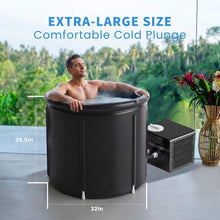 Load image into Gallery viewer, 1/3 HP Foldable Cold Plunge Tub with Smart Water Chiller