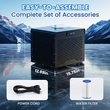 Load image into Gallery viewer, 1/3 HP Foldable Cold Plunge Tub with Smart Water Chiller