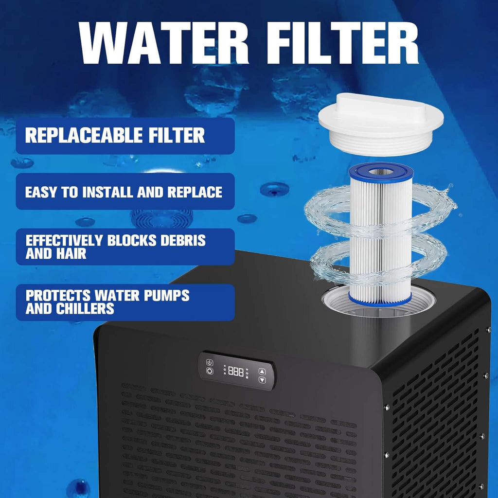 1/3 HP Foldable Cold Plunge Tub with Smart Water Chiller