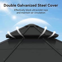 Load image into Gallery viewer, 13 x 13 FT Cedar Wood Octagonal Hardtop Gazebo with Double Roof