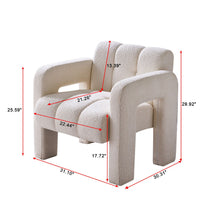 Load image into Gallery viewer, Luxury Bouclé Accent Chair | Modern ManCave Lounge Seating