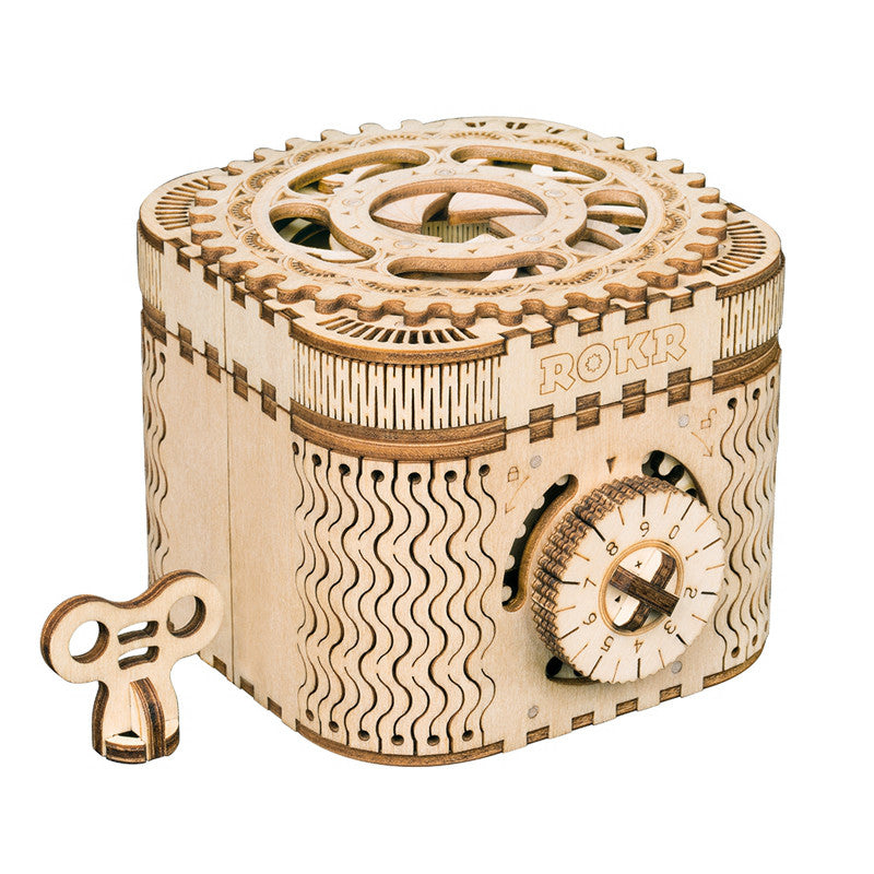 Vintage Mechanical Wooden Film Projector – 3D Puzzle Model Kit Projector