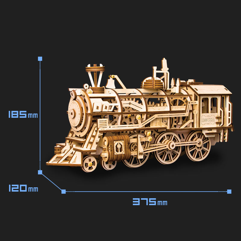 Vintage Mechanical Wooden Film Projector – 3D Puzzle Model Kit Projector