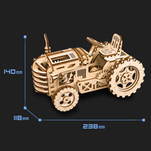 Load image into Gallery viewer, Vintage Mechanical Wooden Film Projector – 3D Puzzle Model Kit Projector