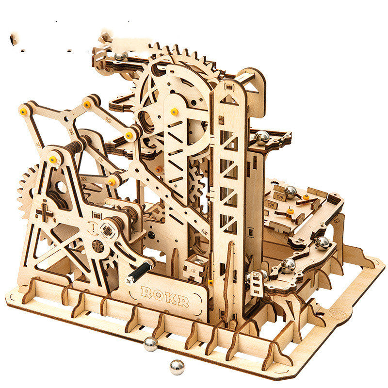 Vintage Mechanical Wooden Film Projector – 3D Puzzle Model Kit Projector