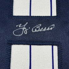 Load image into Gallery viewer, Yogi Berra Signed New York Yankees Jersey – 35 x 39 Inch Framed Display with JSA COA