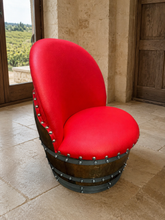 Load image into Gallery viewer, Whiskey &amp; Wine Barrel Game Table Set — Poker Top and Dining Top Included, 6 Chairs