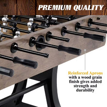Load image into Gallery viewer, 58 In. Coventry Foosball Table, Durable Metal Legs and Stylish Design with Tabletop Sports Soccer Balls