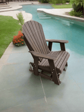 Load image into Gallery viewer, 2′ Adirondack Straight Glider Chair – Amish Poly Outdoor Patio Glider