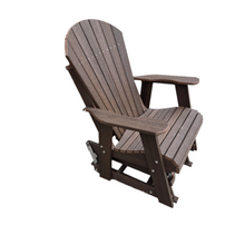 Load image into Gallery viewer, 2′ Adirondack Straight Glider Chair – Amish Poly Outdoor Patio Glider