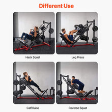 Load image into Gallery viewer, 2000 lb Adjustable Leg Press &amp; Hack Squat Machine for Home Gym