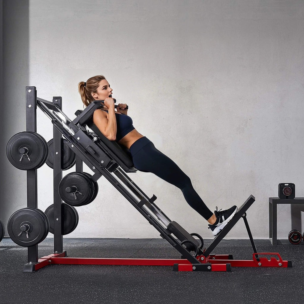 2000 lb Adjustable Leg Press & Hack Squat Machine for Home Gym