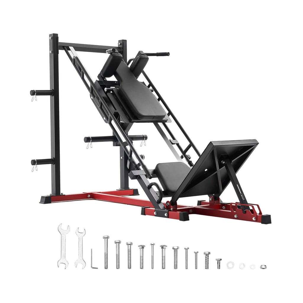 2000 lb Adjustable Leg Press & Hack Squat Machine for Home Gym