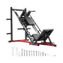 Load image into Gallery viewer, 2000 lb Adjustable Leg Press &amp; Hack Squat Machine for Home Gym