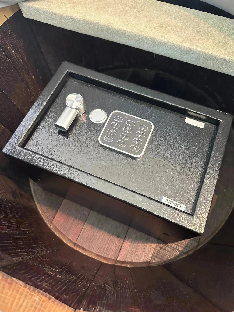 Luxury Whiskey & Wine Barrel Captain Chair with Hidden Safe (October Pre-Order)