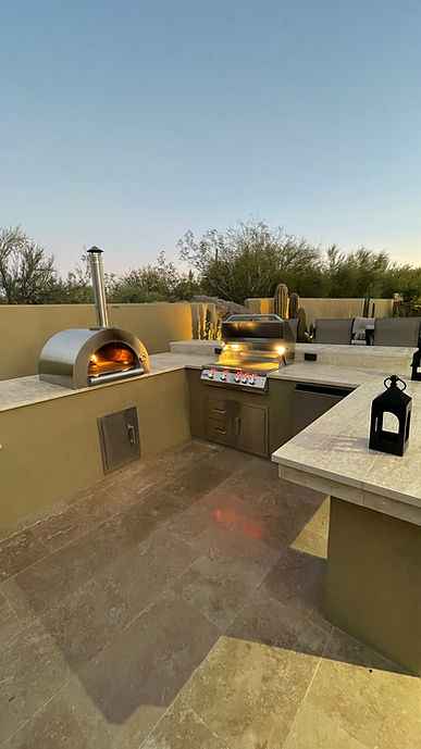 Kokomo 32” Built-In Wood Fired Pizza Oven 900°F