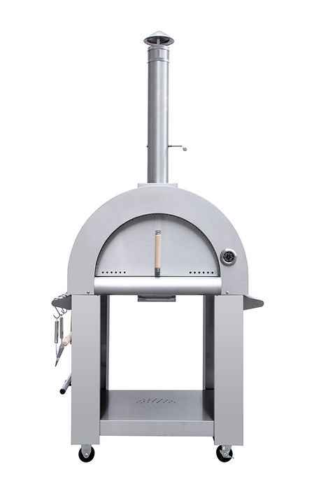 Kokomo 32” Wood Fired Pizza Oven – Stainless Steel Outdoor Pizza Oven