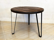 Load image into Gallery viewer, Whiskey &amp; Wine Barrel Steel-Leg Table Set — 3 Chairs, Modern Build
