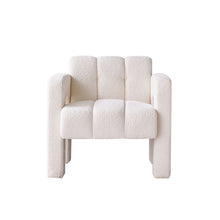 Load image into Gallery viewer, Luxury Bouclé Accent Chair | Modern ManCave Lounge Seating
