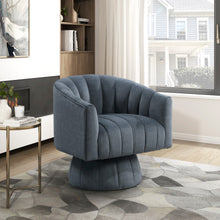 Load image into Gallery viewer, Dark Gray Velvet Swivel Barrel Chair – Luxury Modern 360° Accent Chair