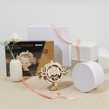 Load image into Gallery viewer, Vintage Mechanical Wooden Film Projector – 3D Puzzle Model Kit Projector