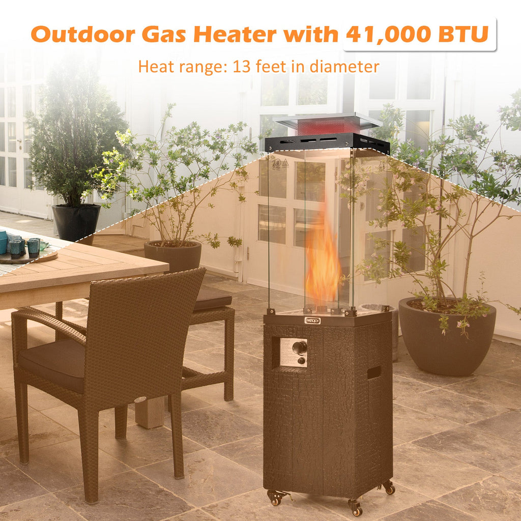 Propane Patio Heater with Metal Hood