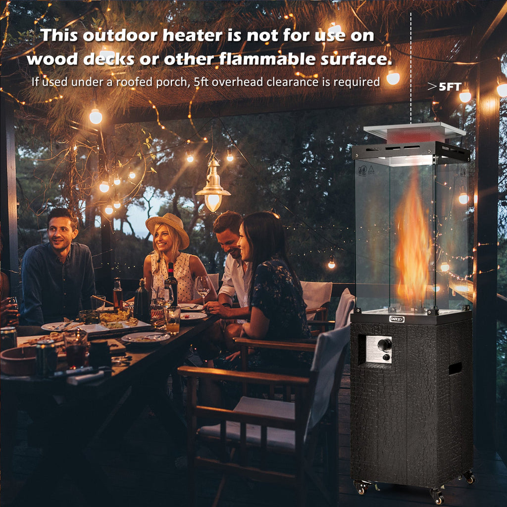 Propane Patio Heater with Metal Hood